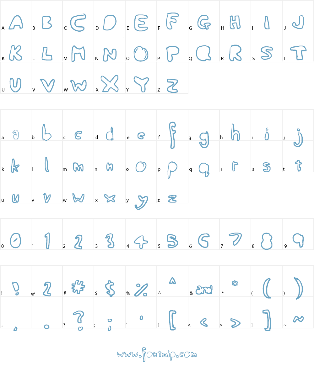 I have no insides... Font Character